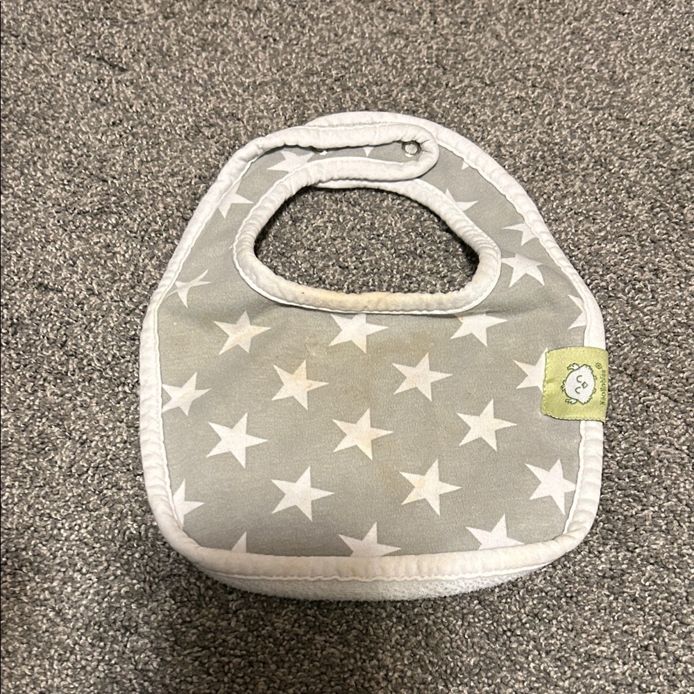 “KeaBabies” Stylish Gray and White Baby Bib Set of 8 - Picture 3 of 10